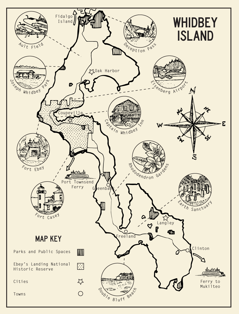 Captain Whidbey And Restaurant On Whidbey Island