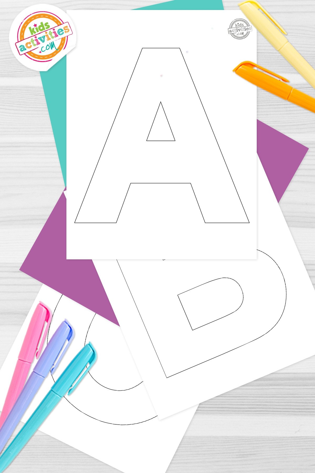 Cardboard Letters Templates To Print Kids Activities Blog