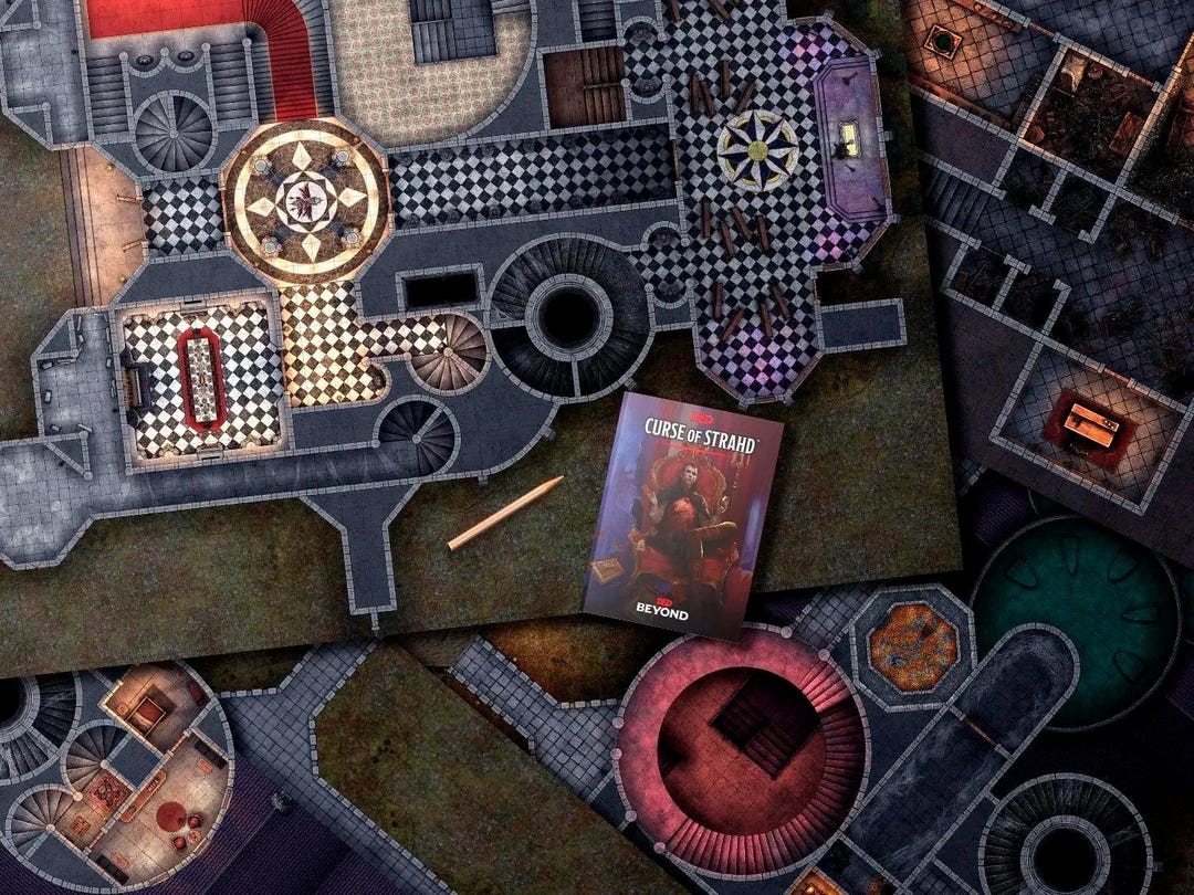 Castle Ravenloft Full Size Adventure Map Bundle Quality Prints On Photo Paper Or Canvas 1 Inch Grids 8 TTRPG Battlemap Set Etsy