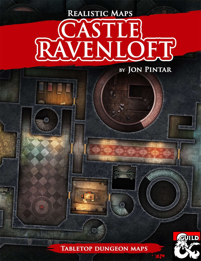 Castle Ravenloft Realistic Maps Dungeon Masters Guild DriveThruRPG