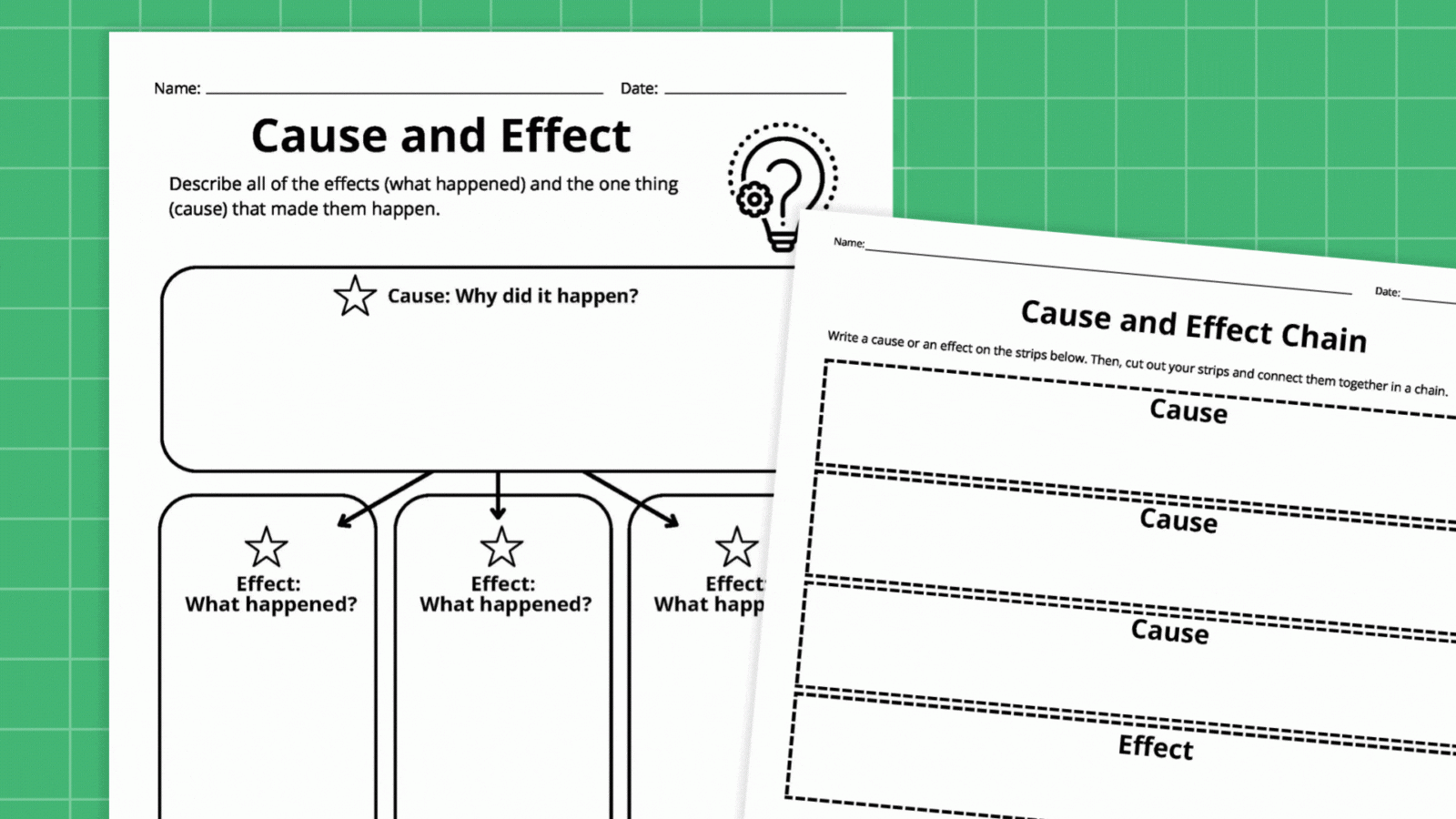 Graphic Organizer Printable Worksheets
