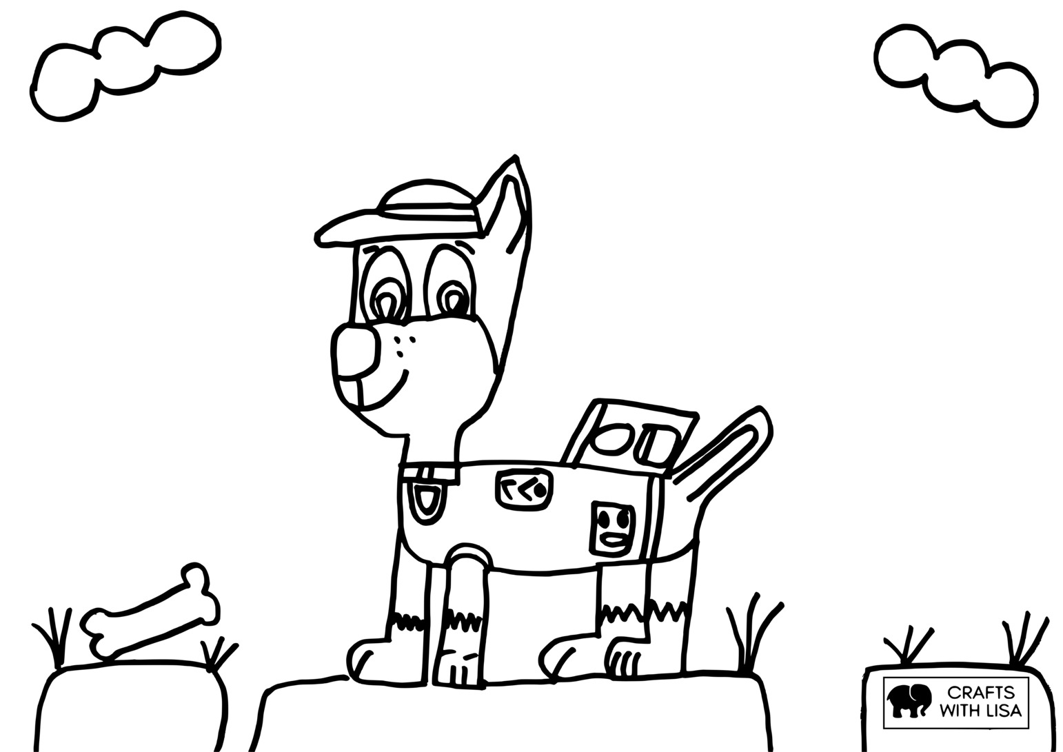 Printable Coloring Sheets Paw Patrol