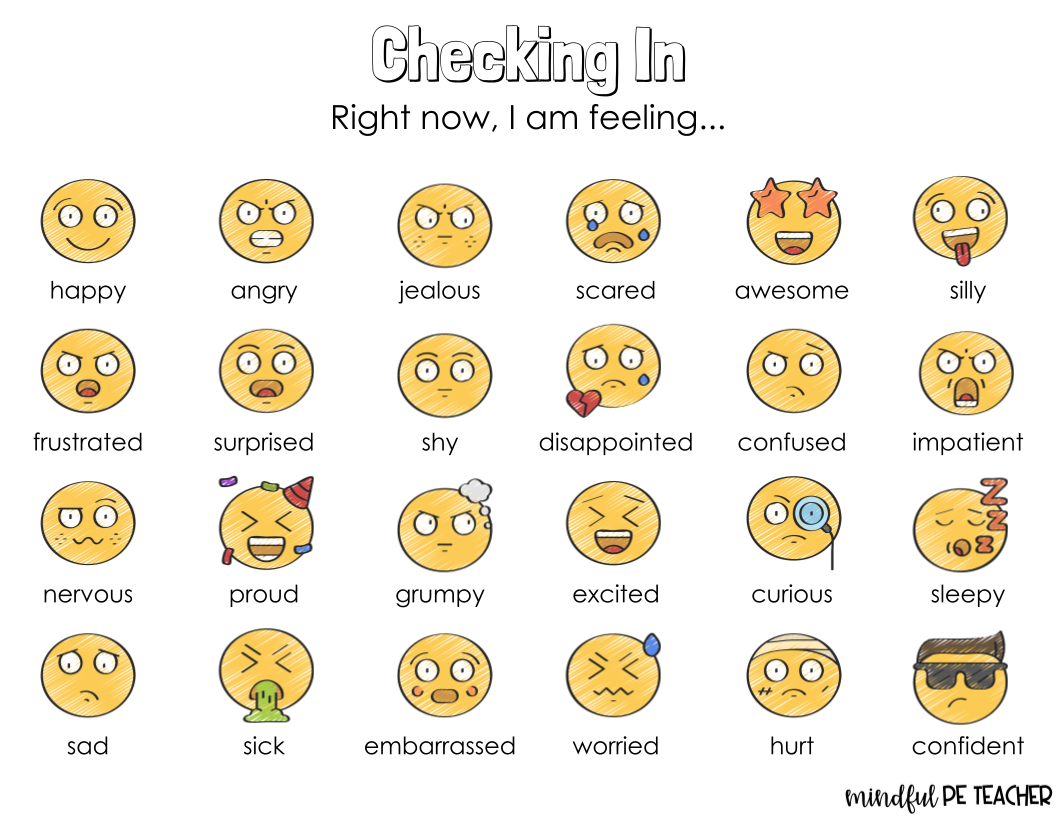 Emoji Feeling Chart Printable