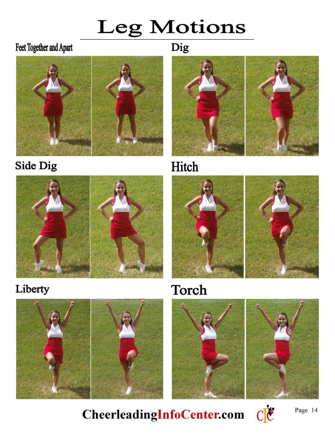 Cheerleading Motions Ebook Volume 1 CIC Cheerleading Mastery Series Etsy