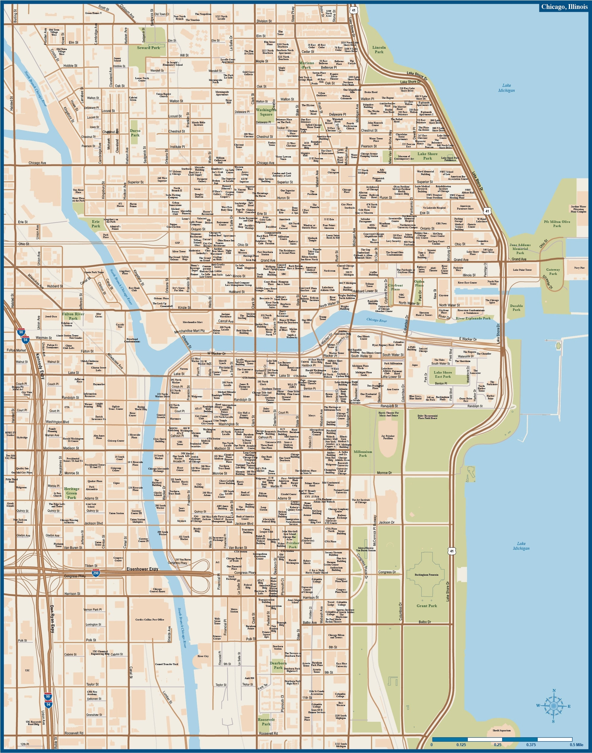 Chicago Map Printable