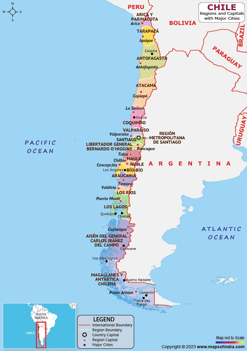 Chile Map HD Political Map Of Chile Chile Map HD Political Map Of Chile