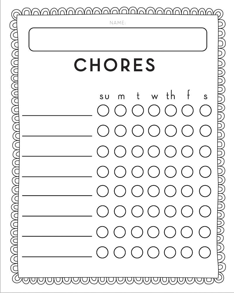 Chore Chart For Kids Sincerely Sara D Home Decor DIY Projects Chore Chart For Kids Sincerely Sara D Home Decor DIY Projects
