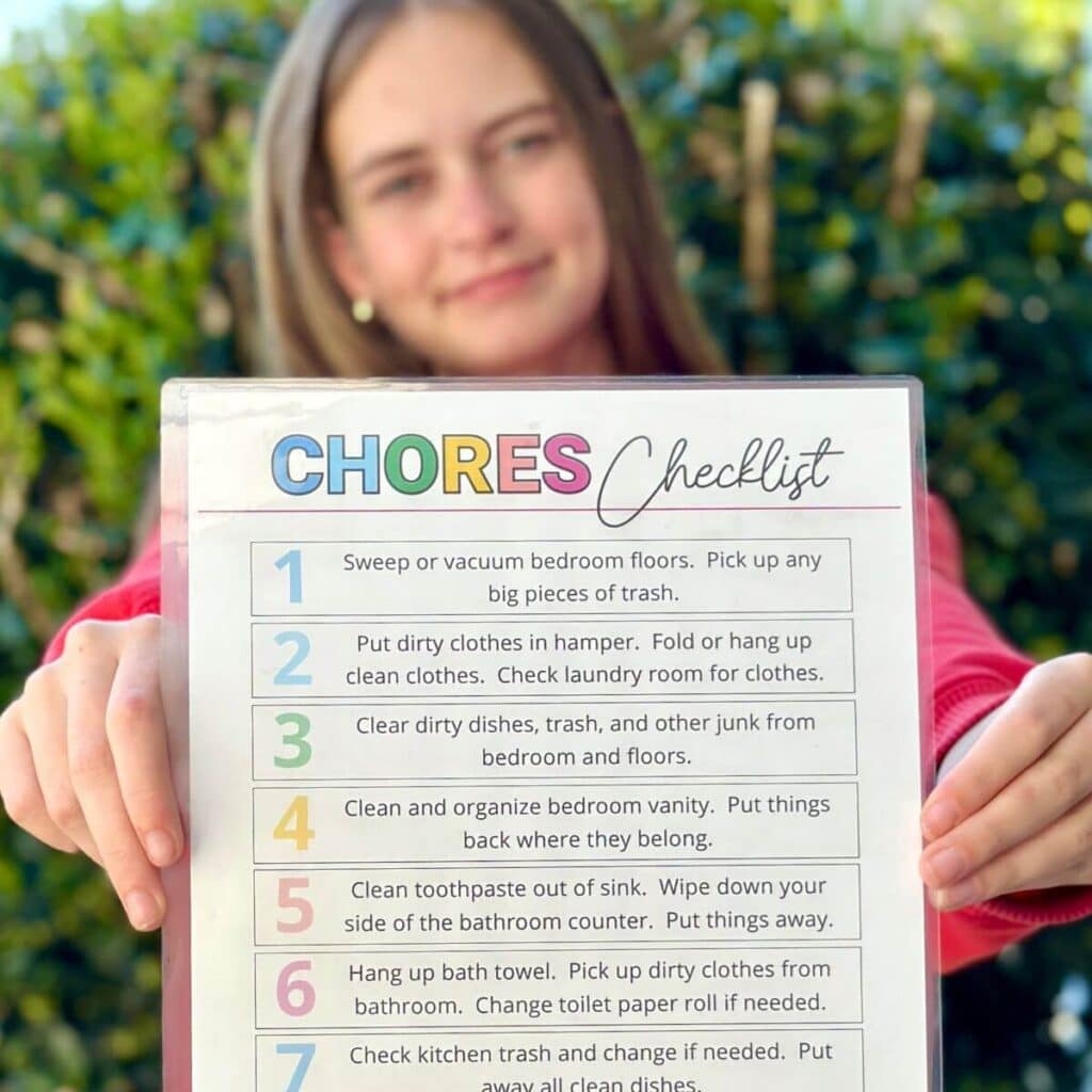 Chore Chart For Teens Free Printable That Works For Our Family The Savvy Sparrow Chore Chart For Teens Free Printable That Works For Our Family The Savvy Sparrow