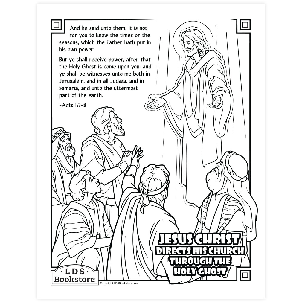 Christ Ascends Into Heaven Coloring Page Printable