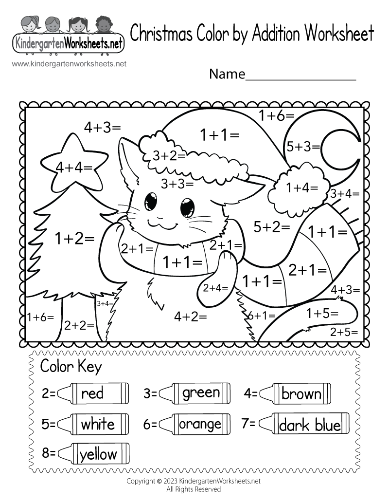 Free Printable Coloring Math Worksheets