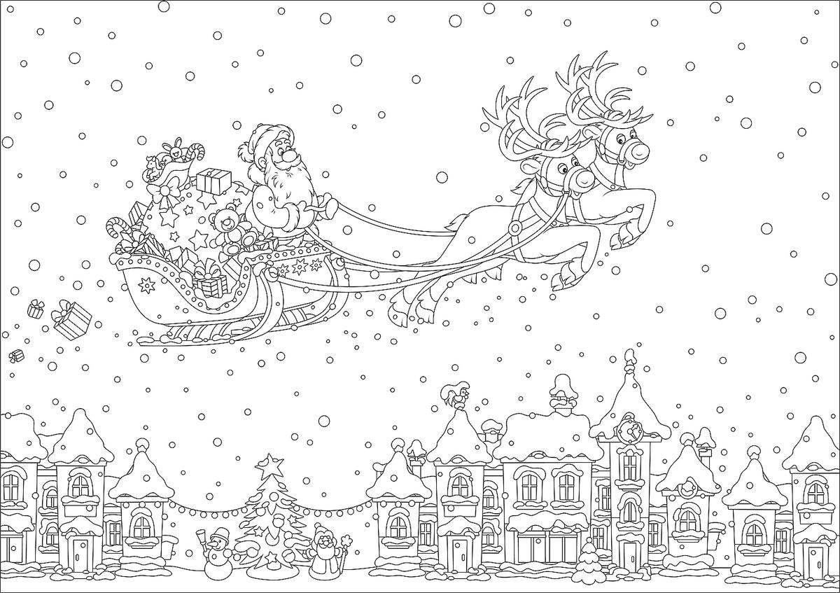 Coloring Sheets Printable Christmas