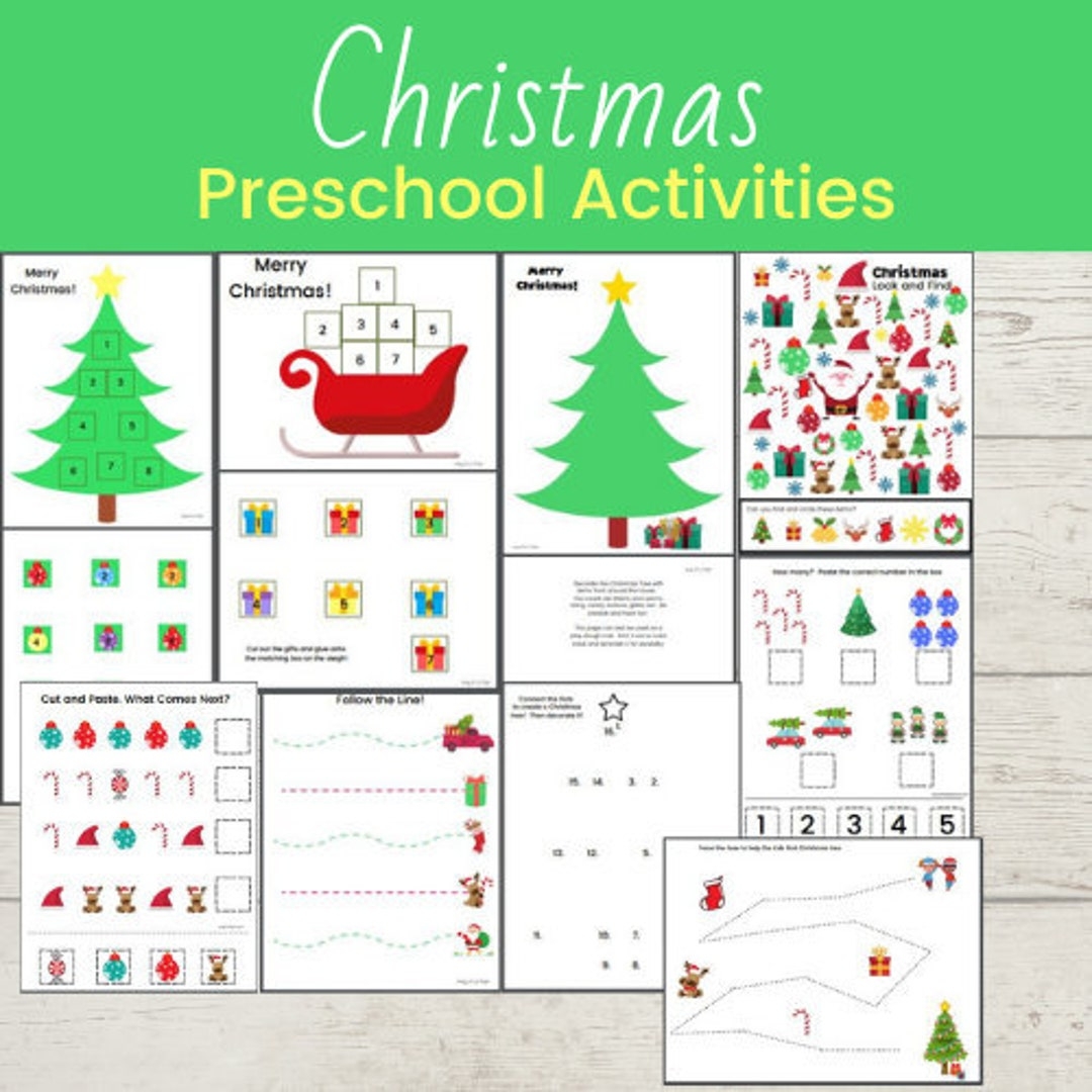 Printable Preschool Christmas Worksheets