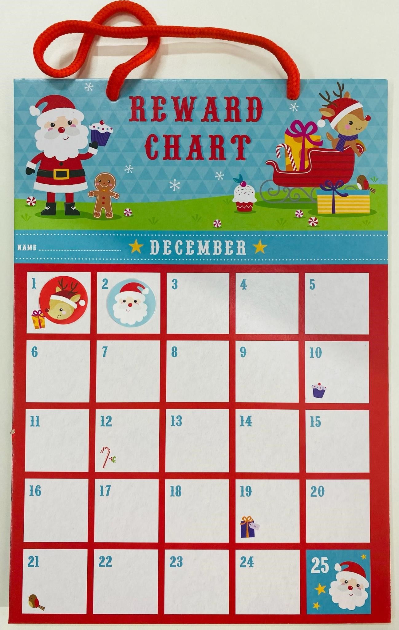 Free Printable Christmas Reward Chart