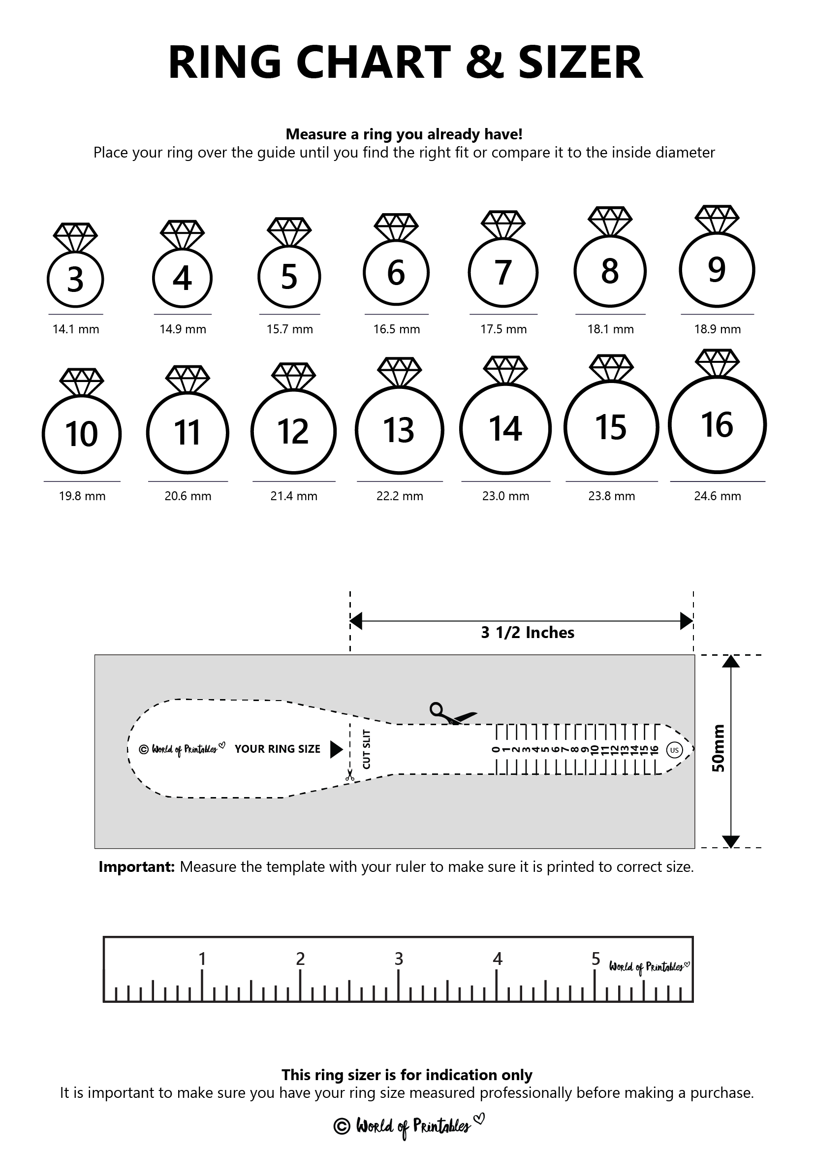 Printable True To Size Ring Chart