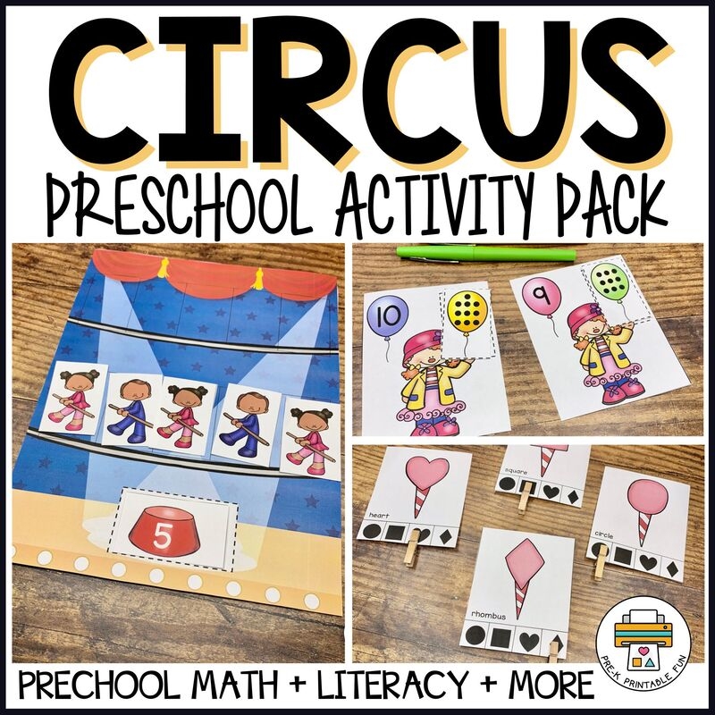 Free Printable Circus Worksheets
