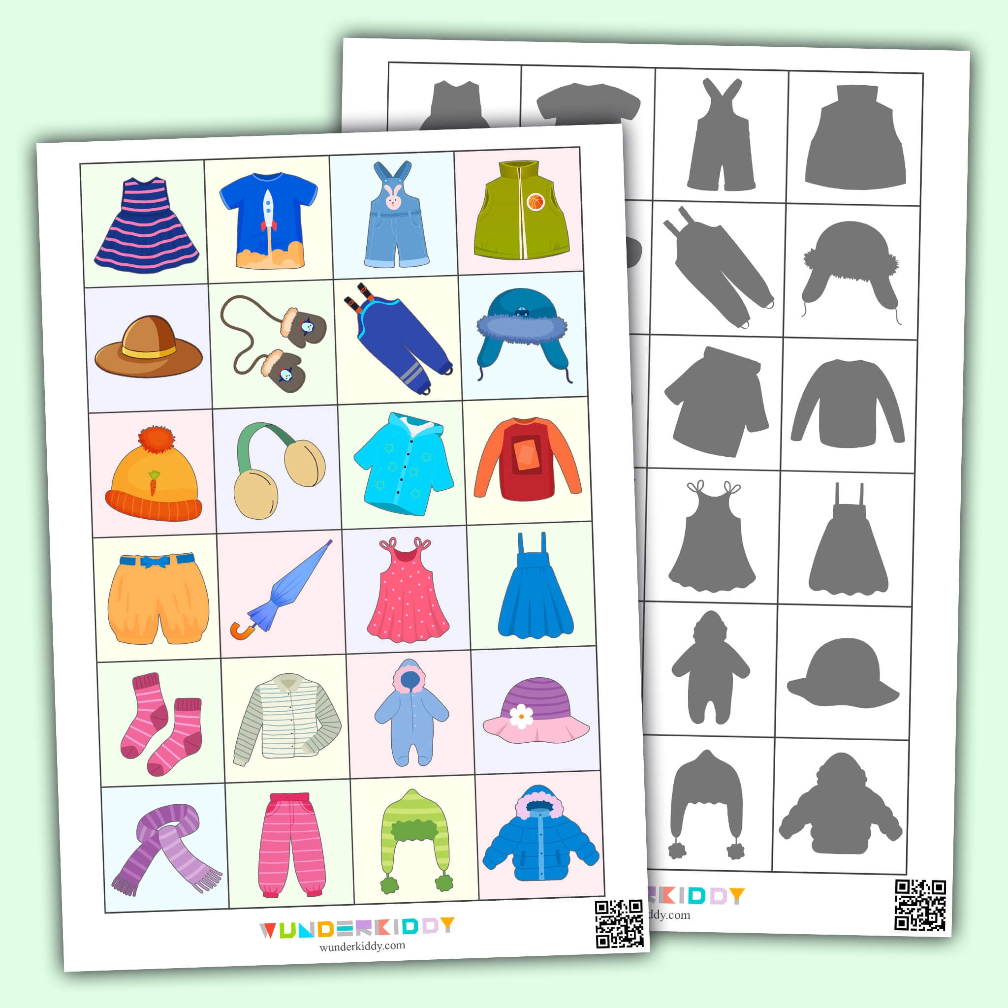 Clothing Printable Activities And Worksheets For Kids