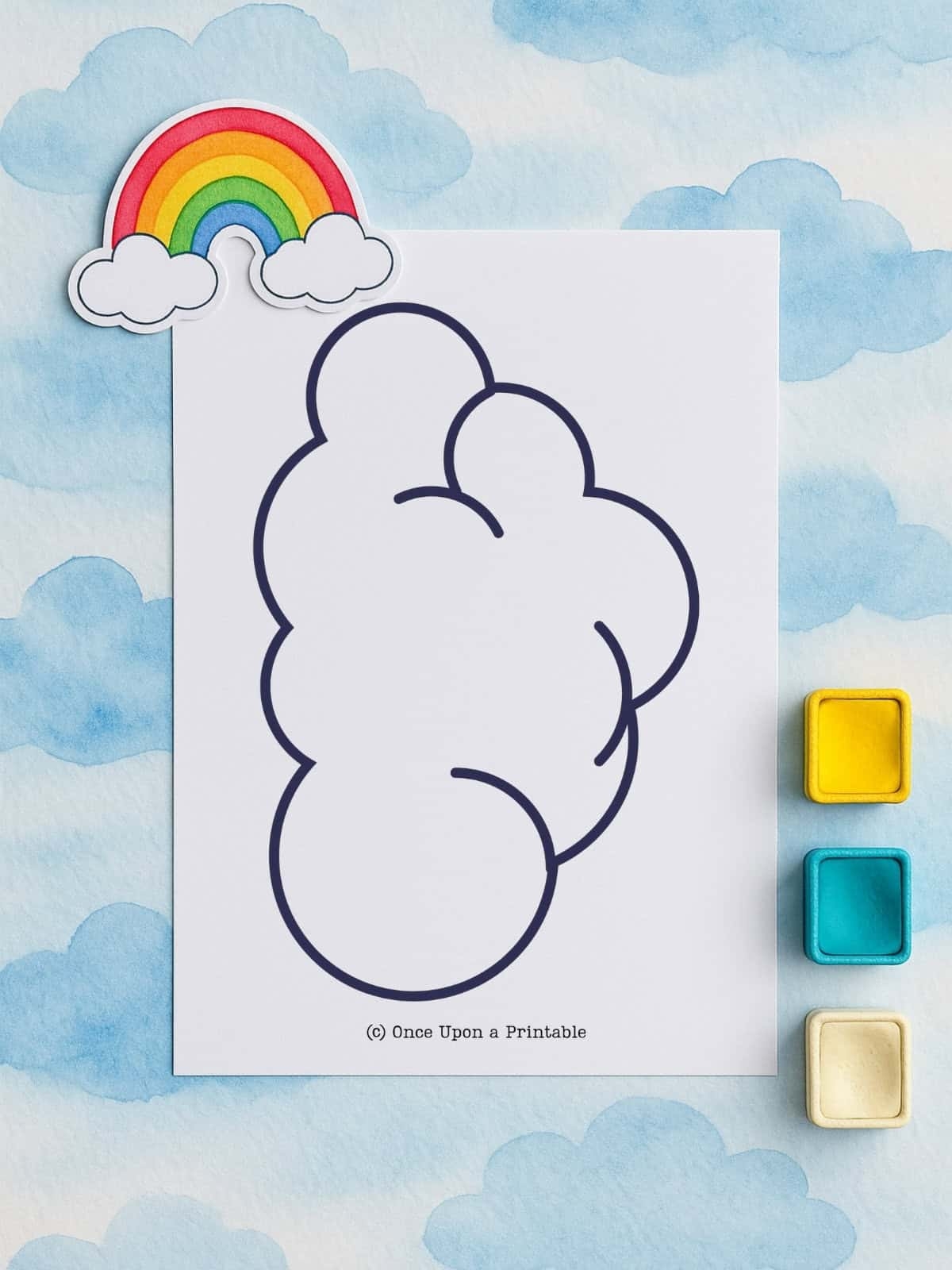 Cloud Templates Free Printables Once Upon A Printable