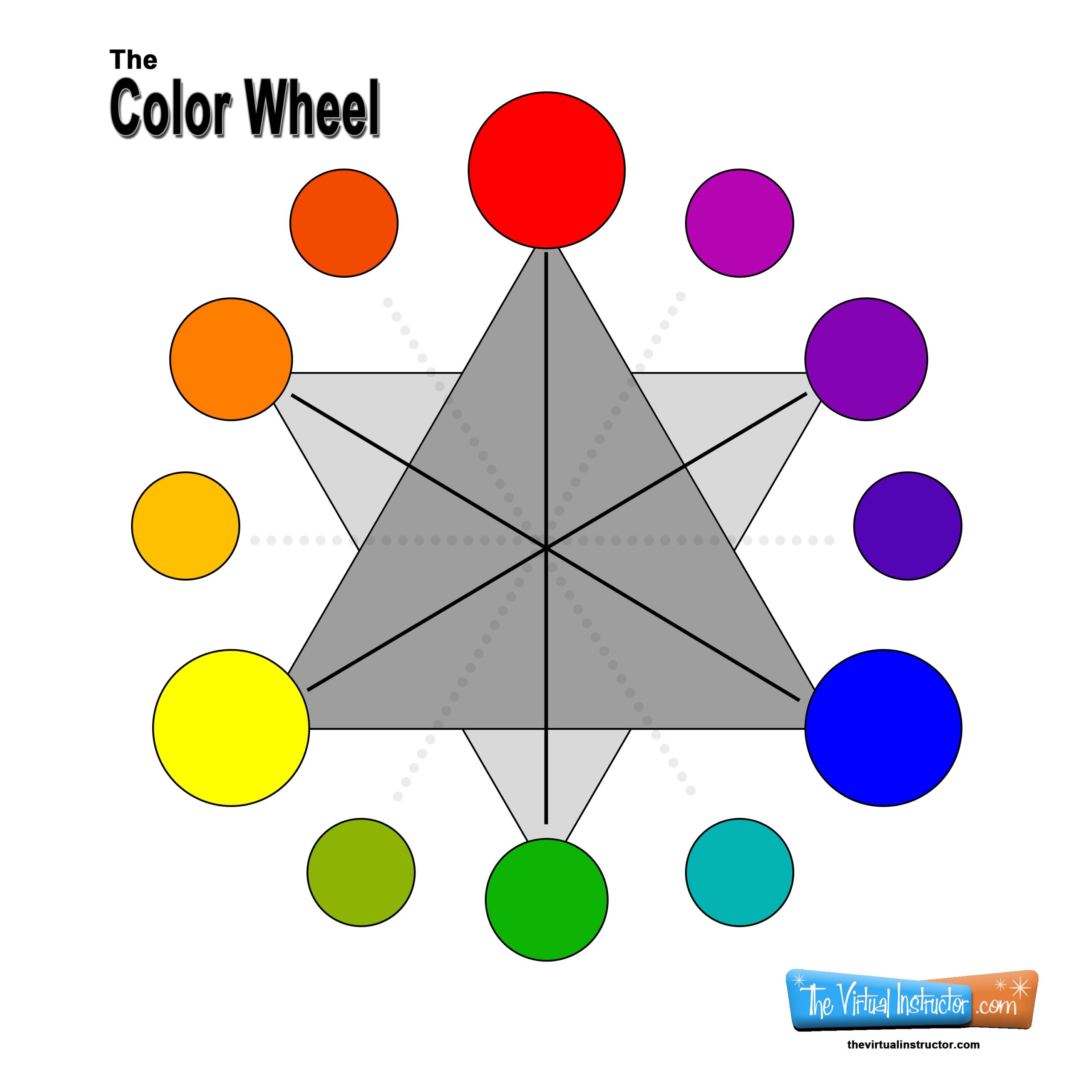 Printable Free Printable Color Wheel Chart