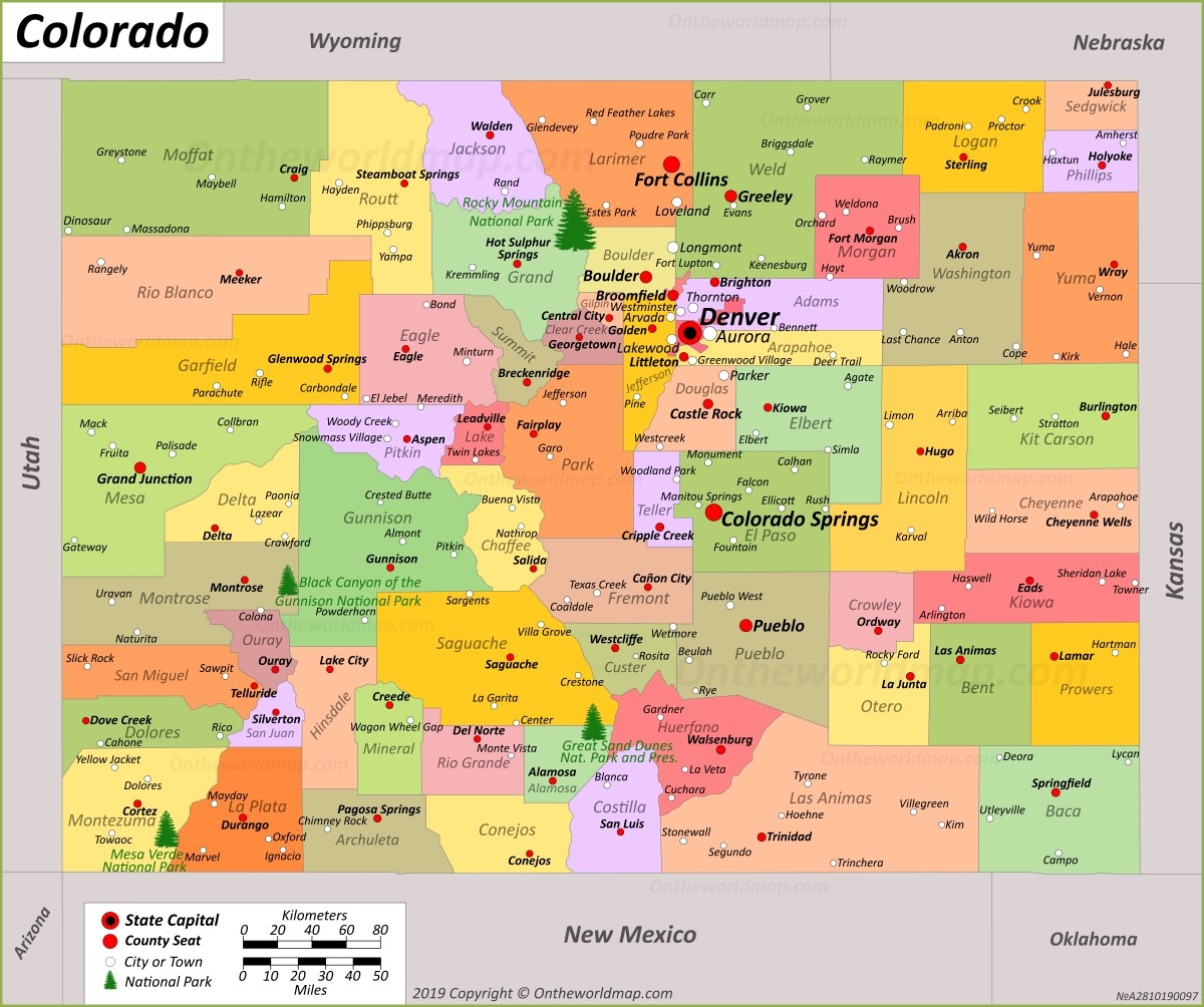 Colorado State Map USA Maps Of Colorado CO Colorado State Map USA Maps Of Colorado CO
