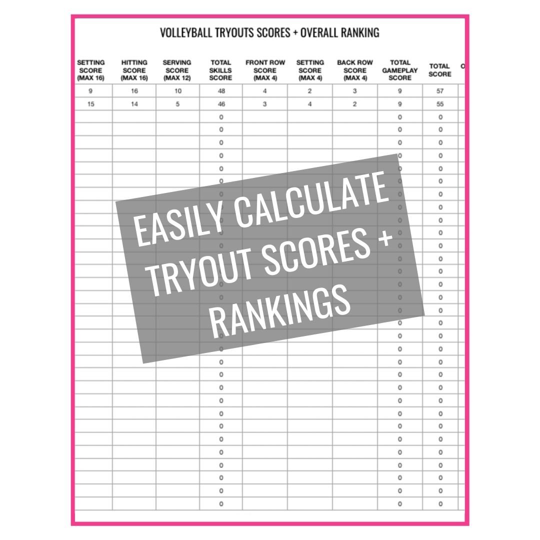 Colorful Player Evaluation Form