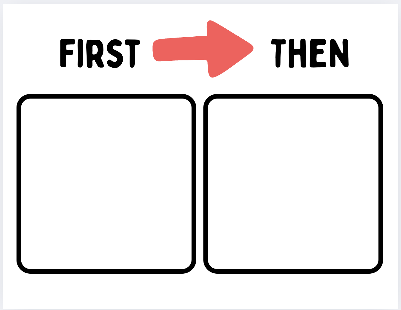 Free Printable First Then Chart Printable