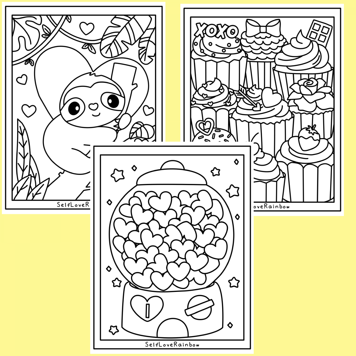 Coloring For Stress Relief Self Love Rainbow Coloring For Stress Relief Self Love Rainbow