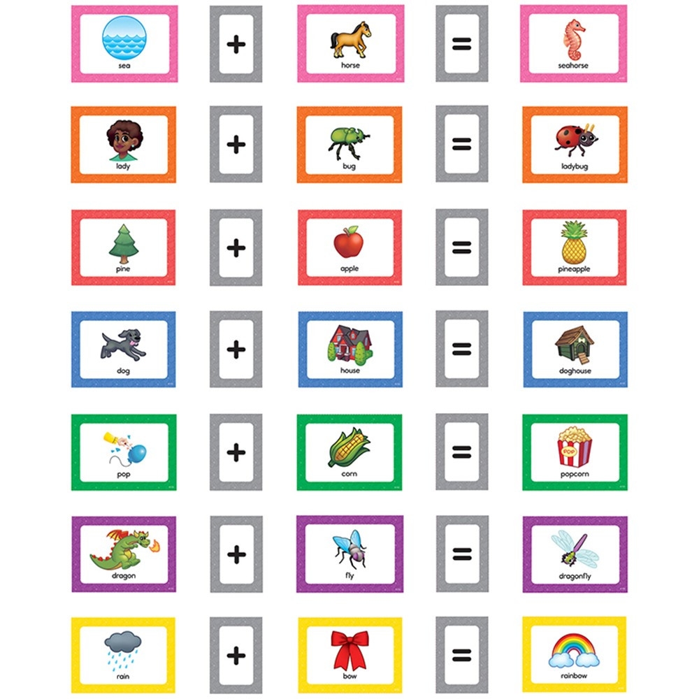 Compound Words Pocket Chart Cards TCR20853 Teacher Created Resources Pocket Charts