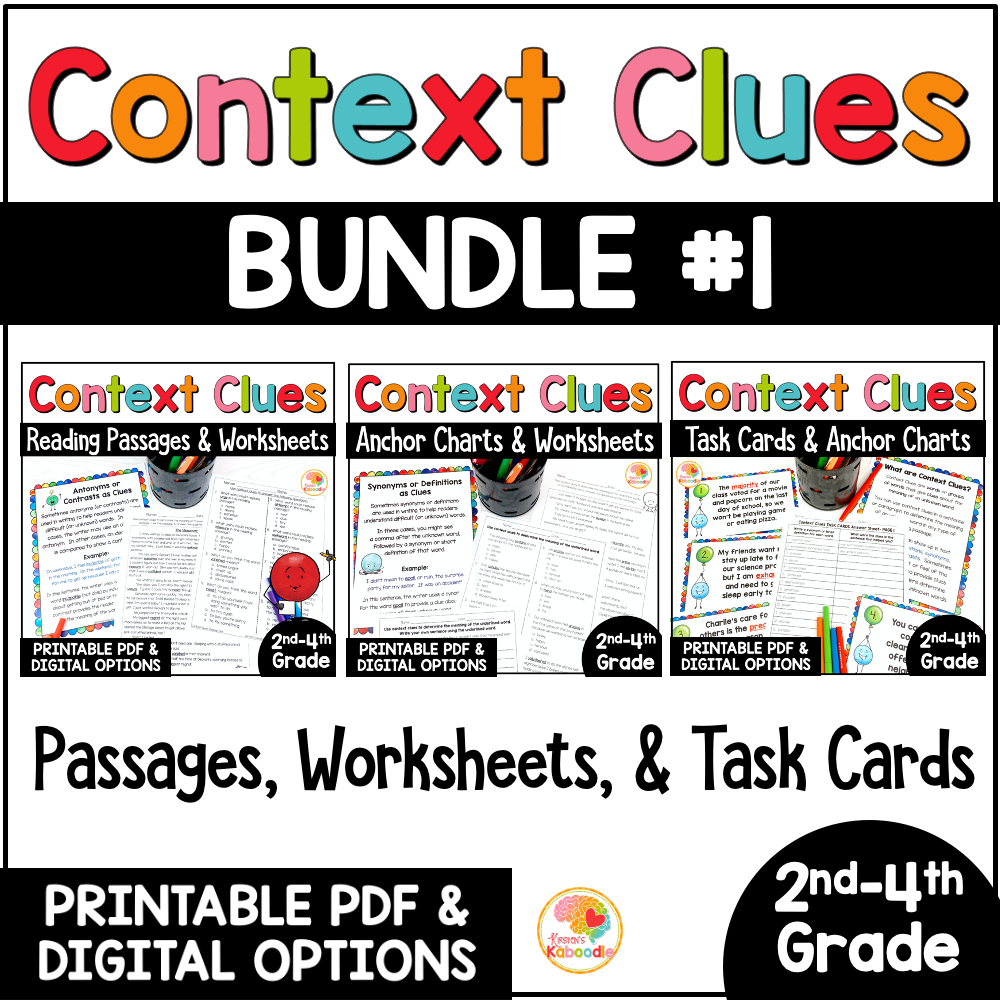 Context Clues Free Printable Worksheets