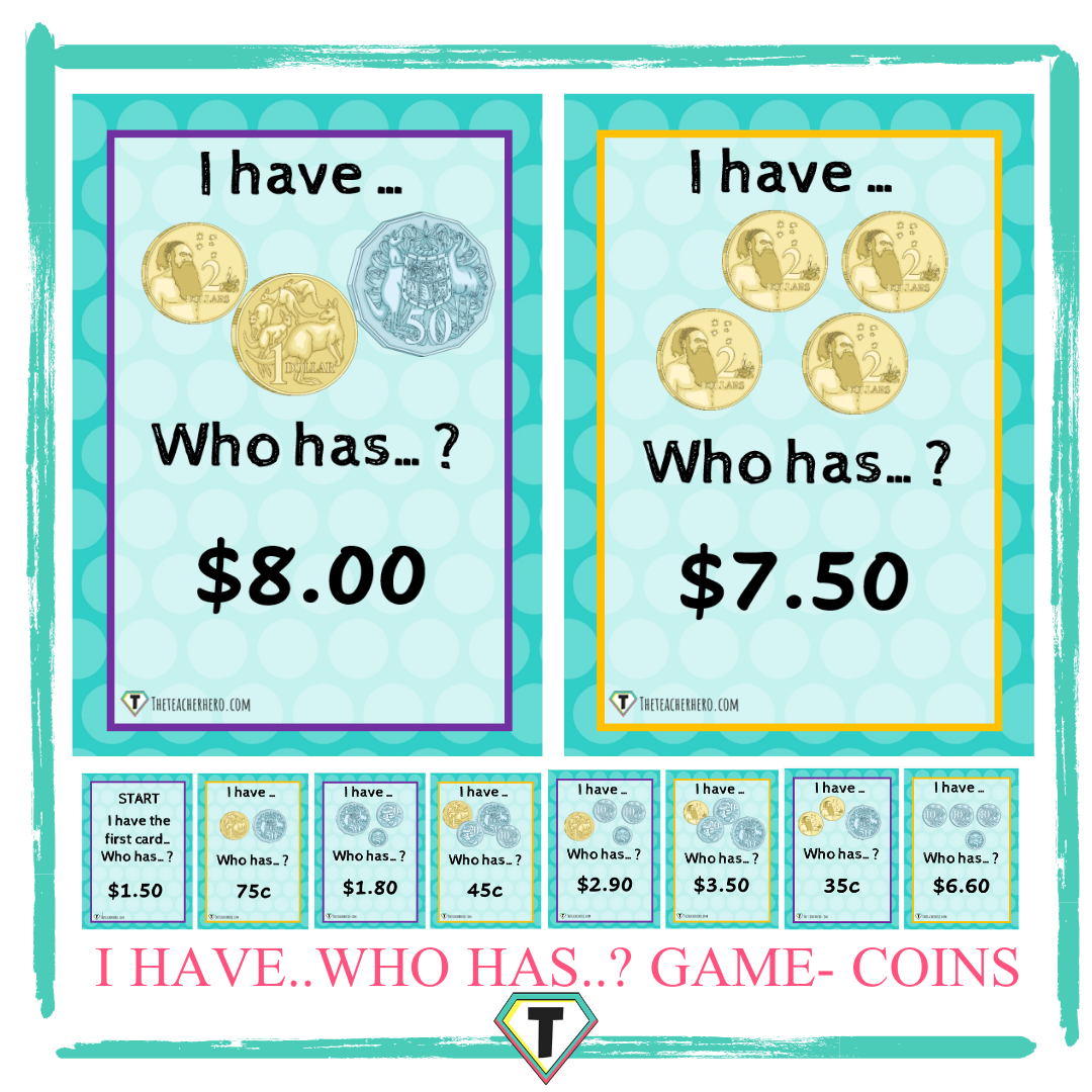 Printable Coin Reference Sheet