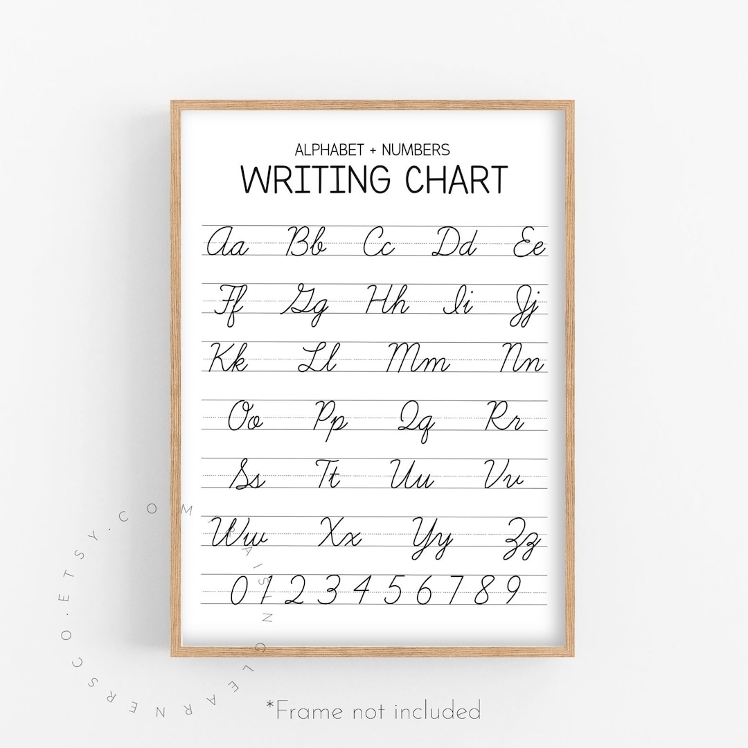 Cursive Writing Chart Poster unframed Cursive Alphabet Poster Cursive Chart ABC Poster Cursive Poster Print Homeschool Poster Etsy Cursive Writing Chart Poster unframed Cursive Alphabet Poster Cursive Chart ABC Poster Cursive Poster Print Homeschool Poster Etsy