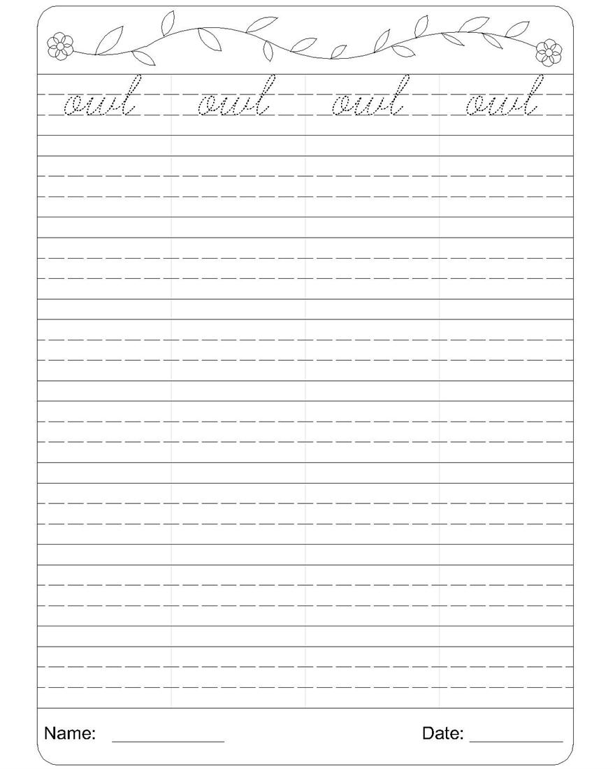 Cursive Writing Worksheet 15 Cursive Writing Worksheet 15