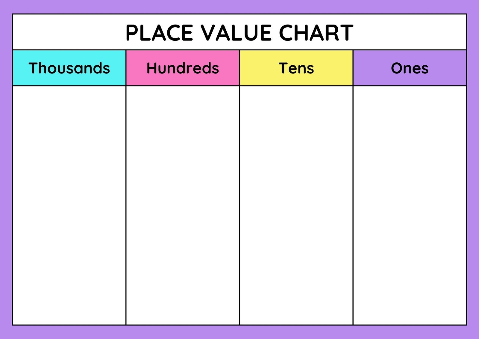 Customize 122 Place Value Worksheets Templates Online Canva Customize 122 Place Value Worksheets Templates Online Canva