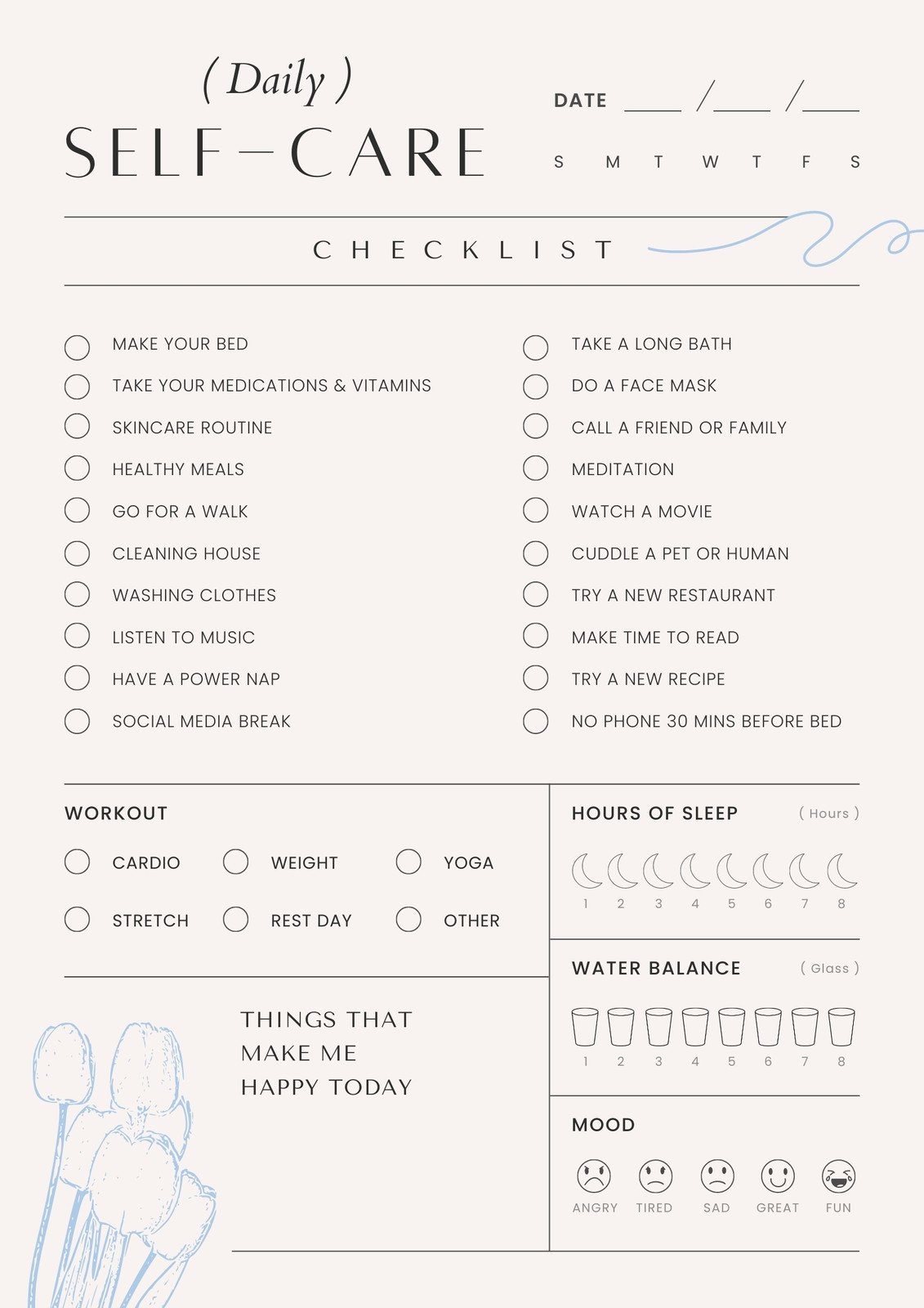 Customize 394 Self Care Planner Templates Online Canva