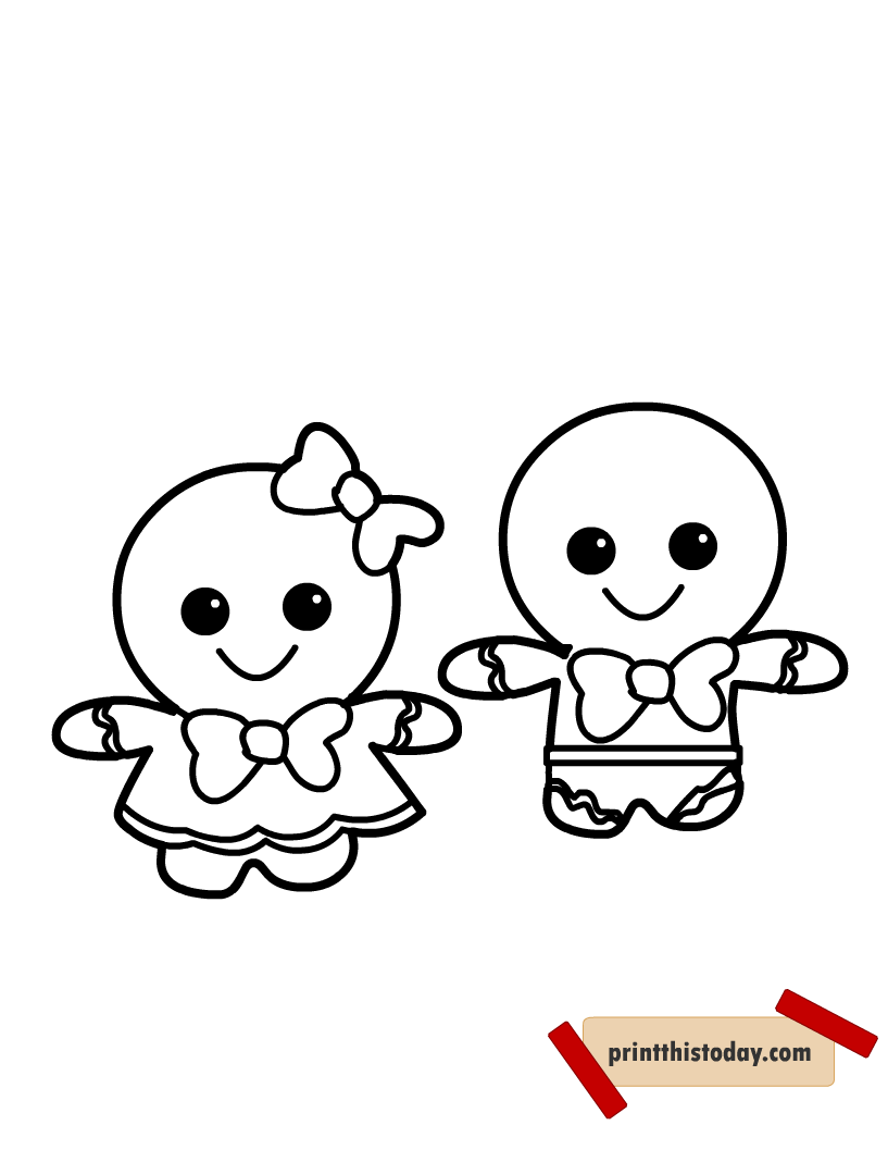 Cute Free Printable Christmas Coloring Pages For Kids