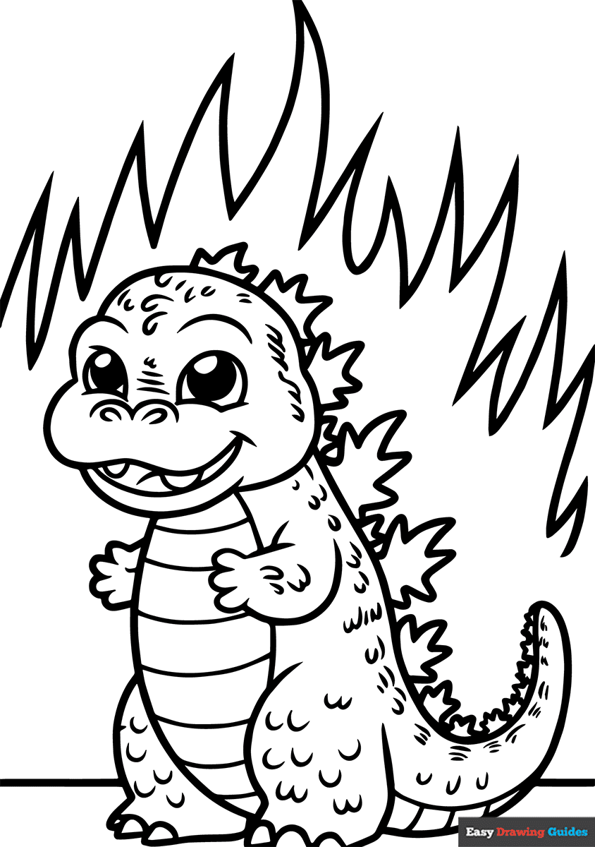 Godzilla Printable Coloring Sheets Godzilla Printable Coloring Sheets