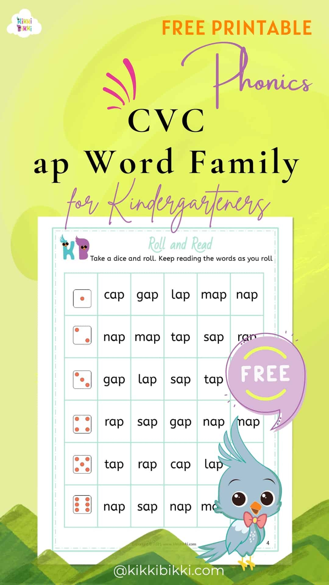 Word Family Free Printable Worksheets