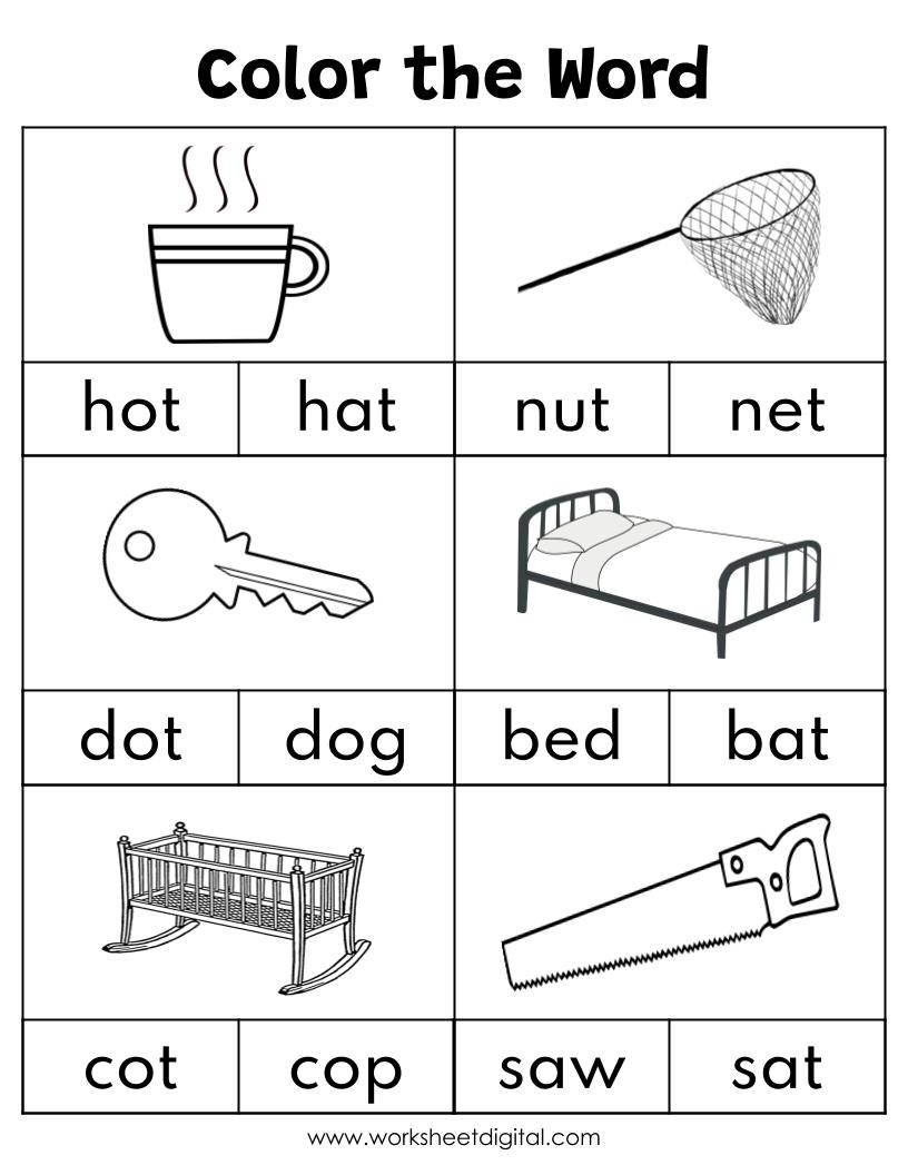 CVC Words Say And Write The CVC Words Phonics Worksheets Kindergarten Made By Teachers