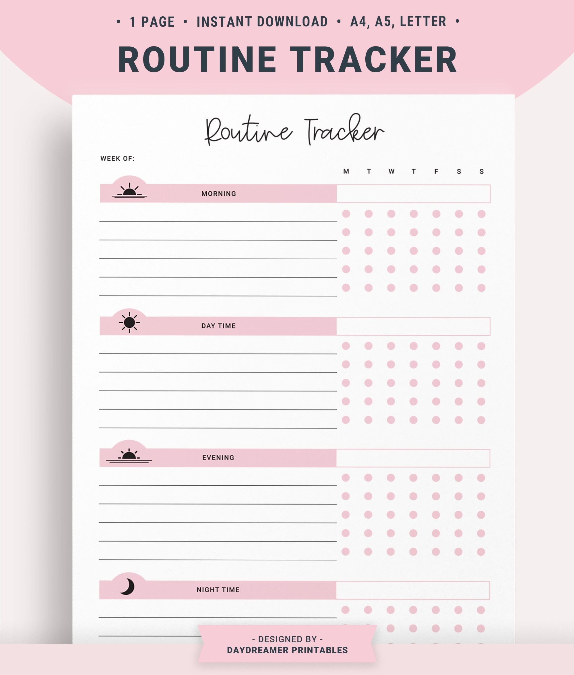 Printable Morning Routine Chart For Adults