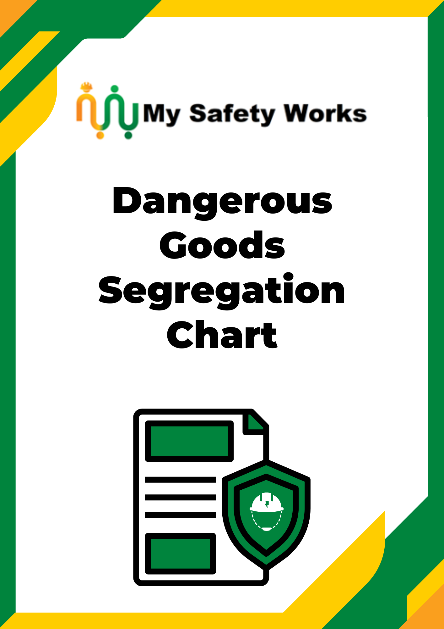 Dangerous Goods Segregation Chart My Safety Works