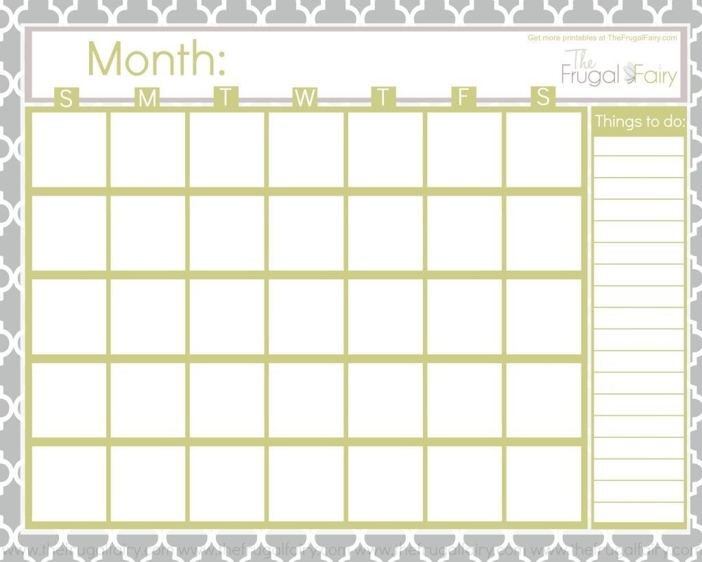 Dashing Blank Calenders With No Dates Printable Blank Calendar Template