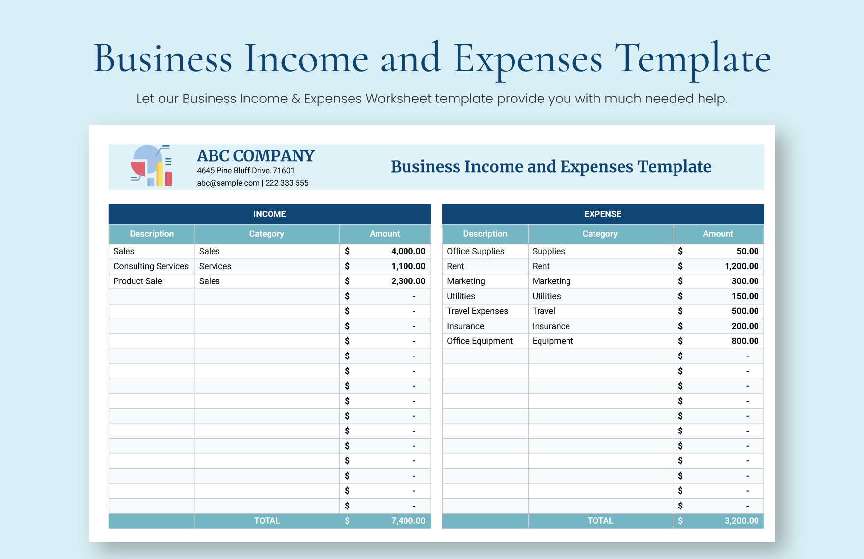 Debt To Income Template In Excel Google Sheets Download Template