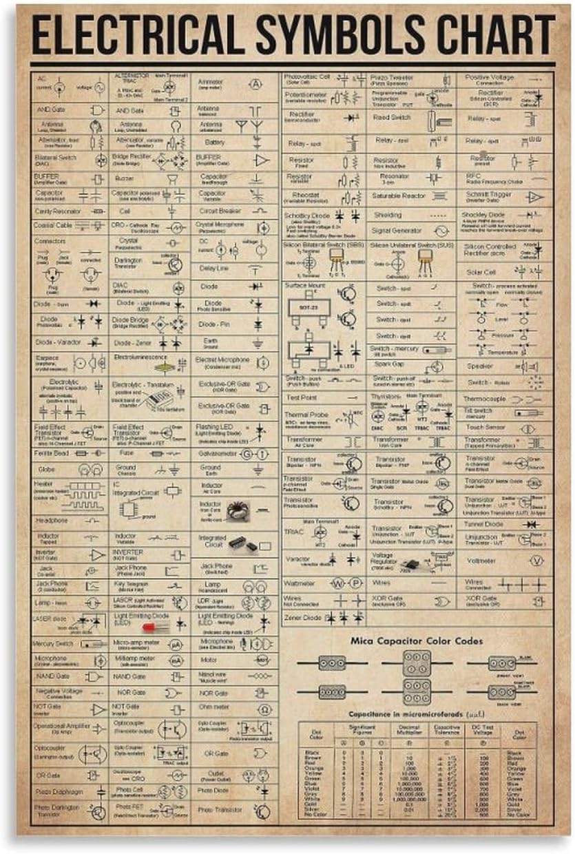 Electrical Symbols Chart Printable