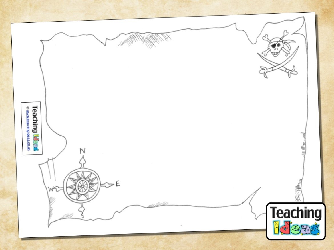 Pirate Treasure Map Template Printable