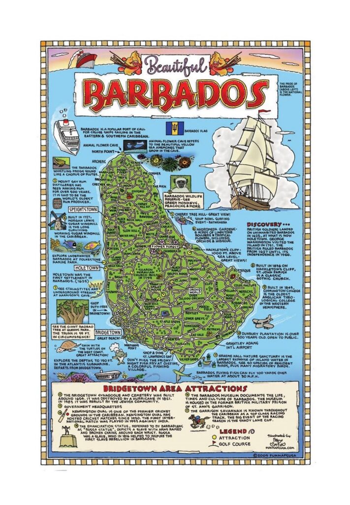 Printable Tourist Map Of Barbados Template Free Printable Detailed Tourist Map Of Barbados Barbados North America Mapsland Maps Of The World 711x1024 