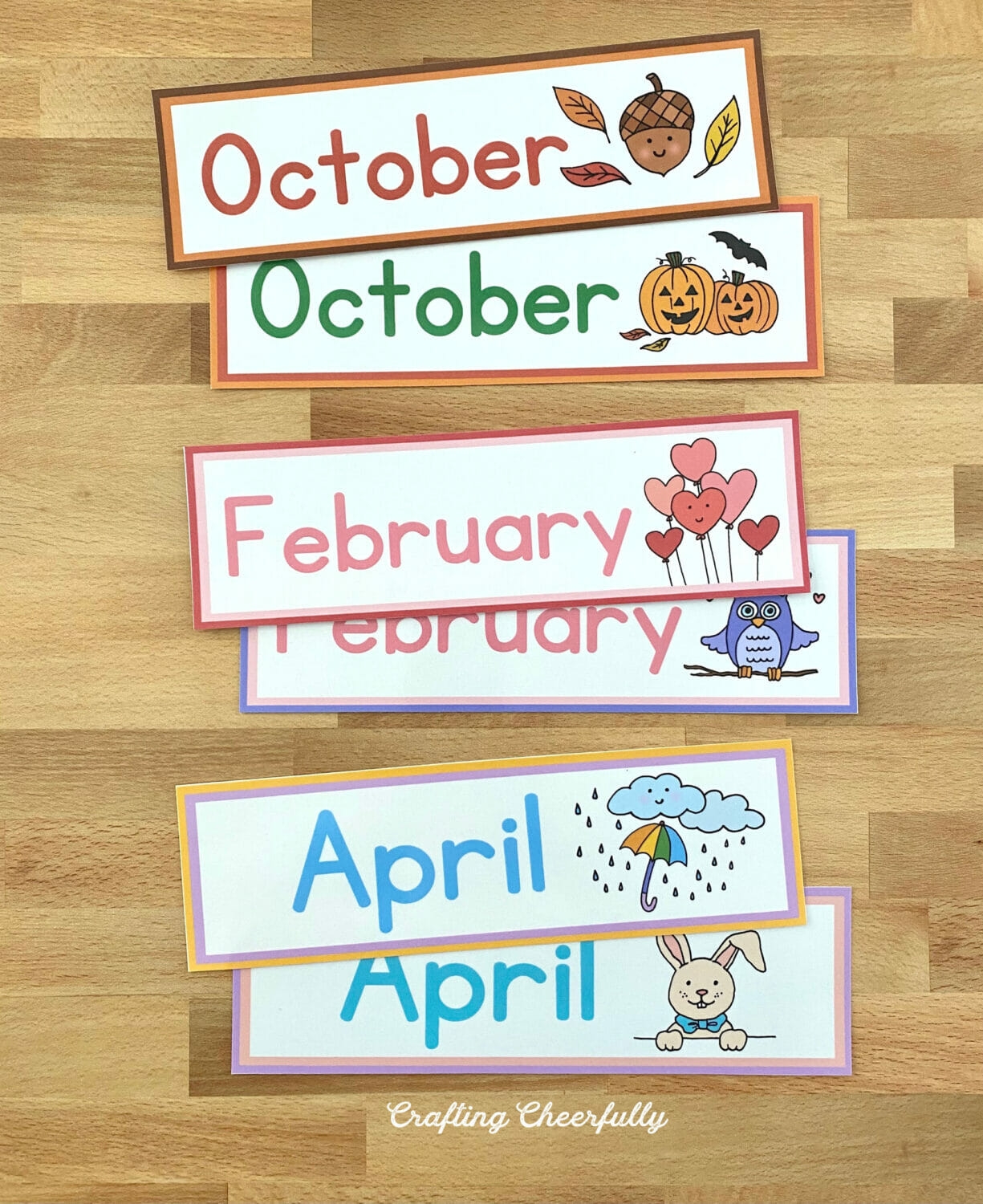 DIY Calendar Pocket Chart Crafting Cheerfully