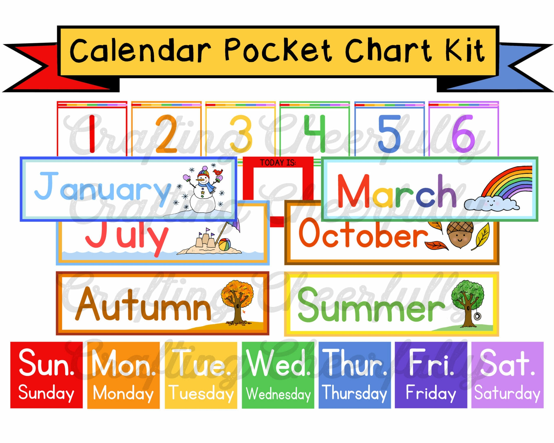 Printable Calendar Pieces For Pocket Chart