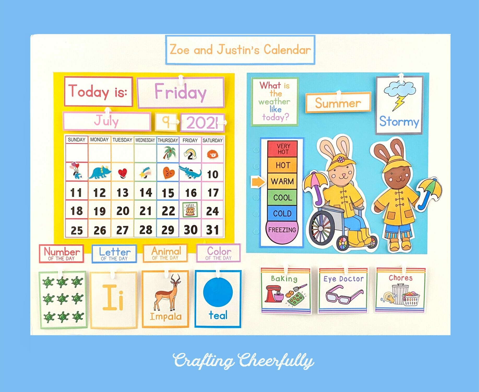 DIY Children s Calendar Free Calendar Printables In Multiple Languages 