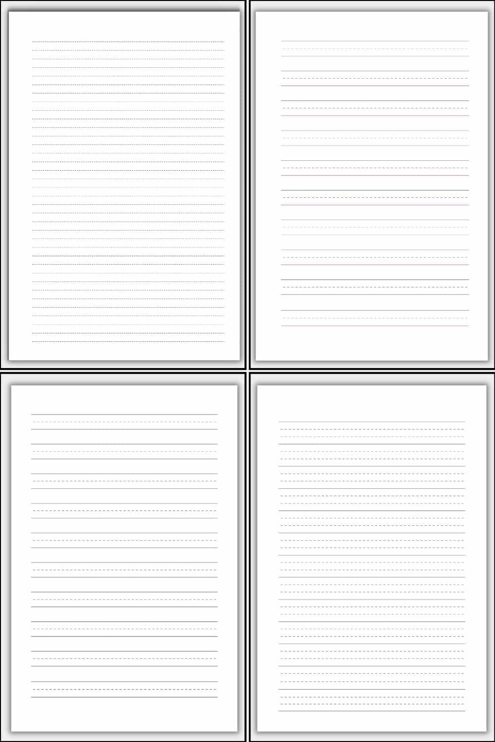 Dotted Lined Paper Printable The Pink Craft Box