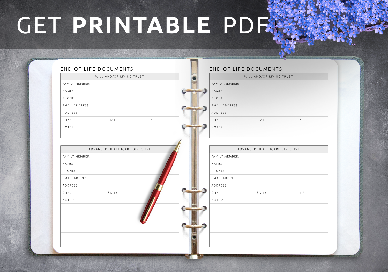 Download Printable End Of Life Documents PDF Download Printable End Of Life Documents PDF