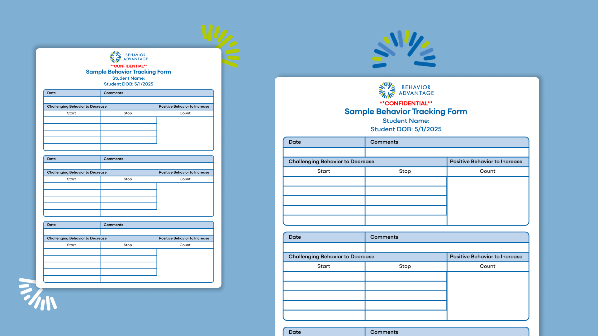 Download Your Sample Behavior Tracking Form
